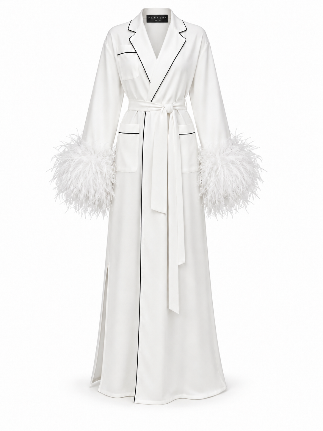 ABAYA PAJAMA STYLE WITH FEATHERS