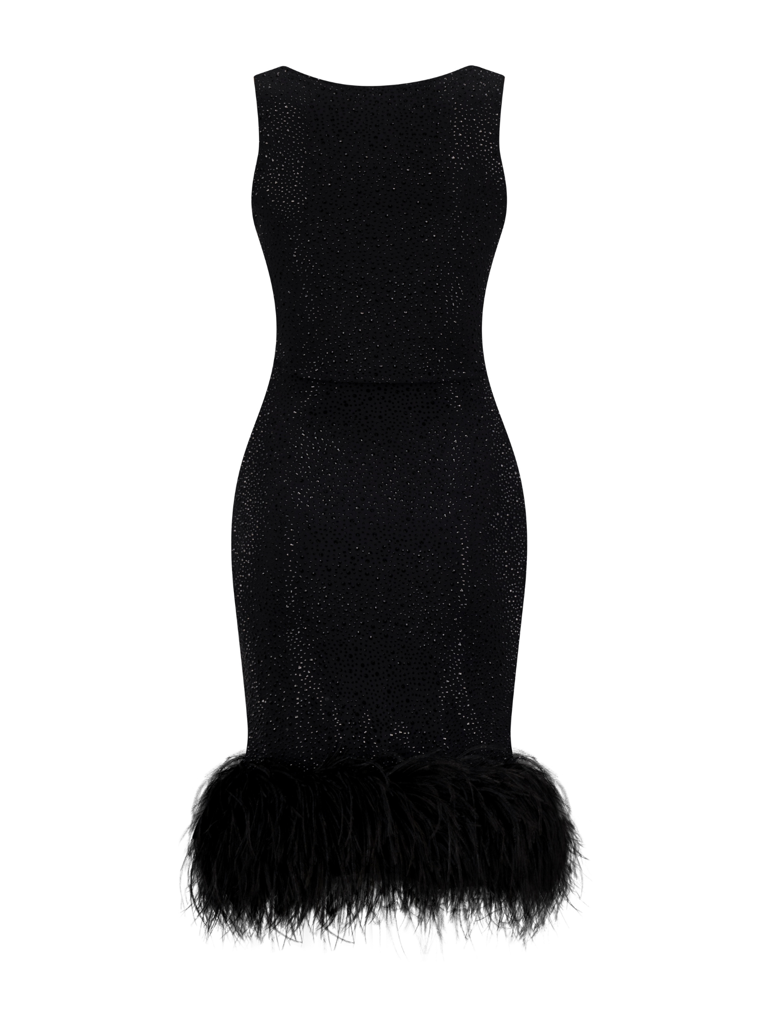 DIAMOND FEATHER  CRYSTAL DRESS