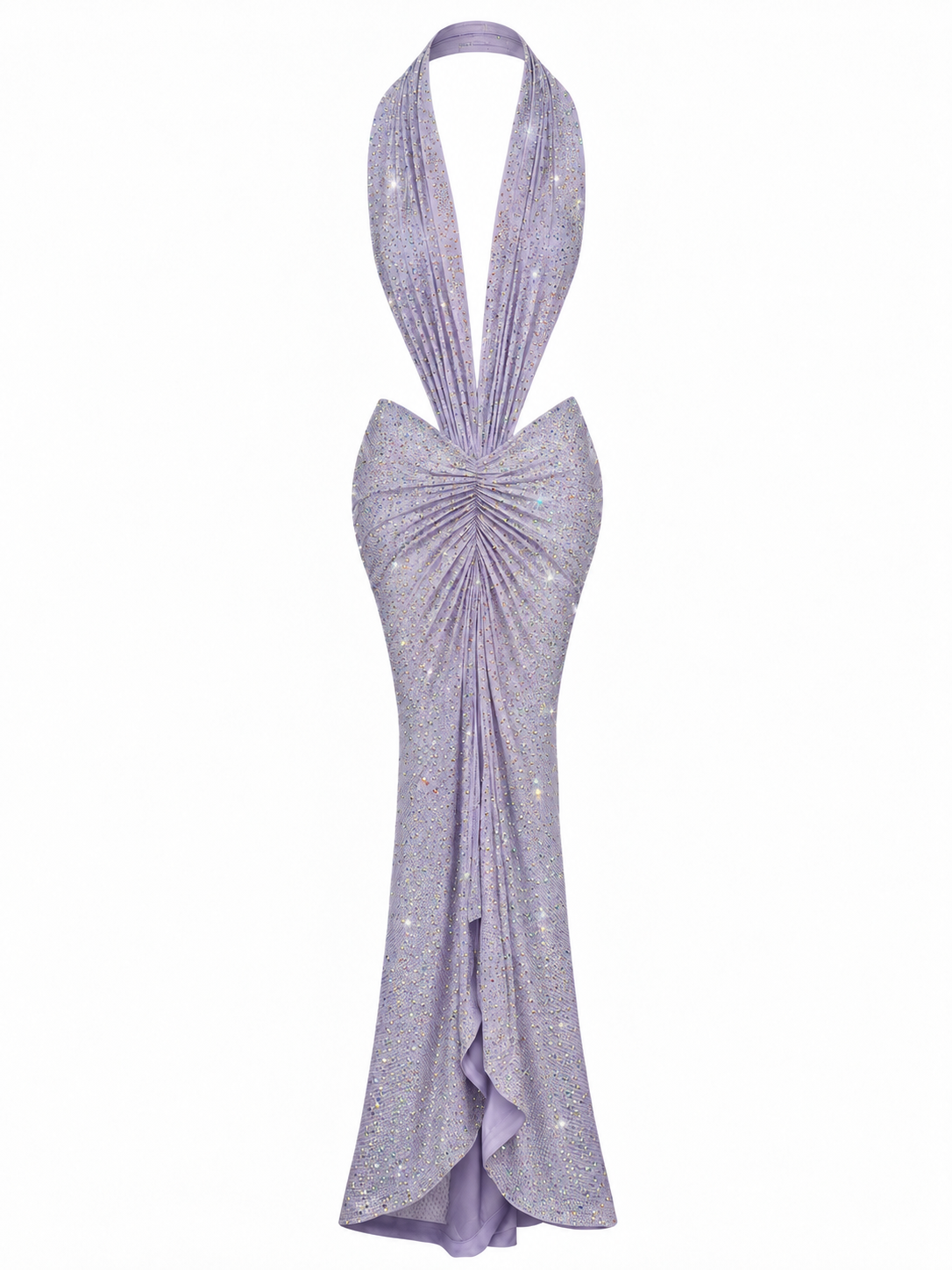 ECLAIR LILAC CRYSTAL DRESS