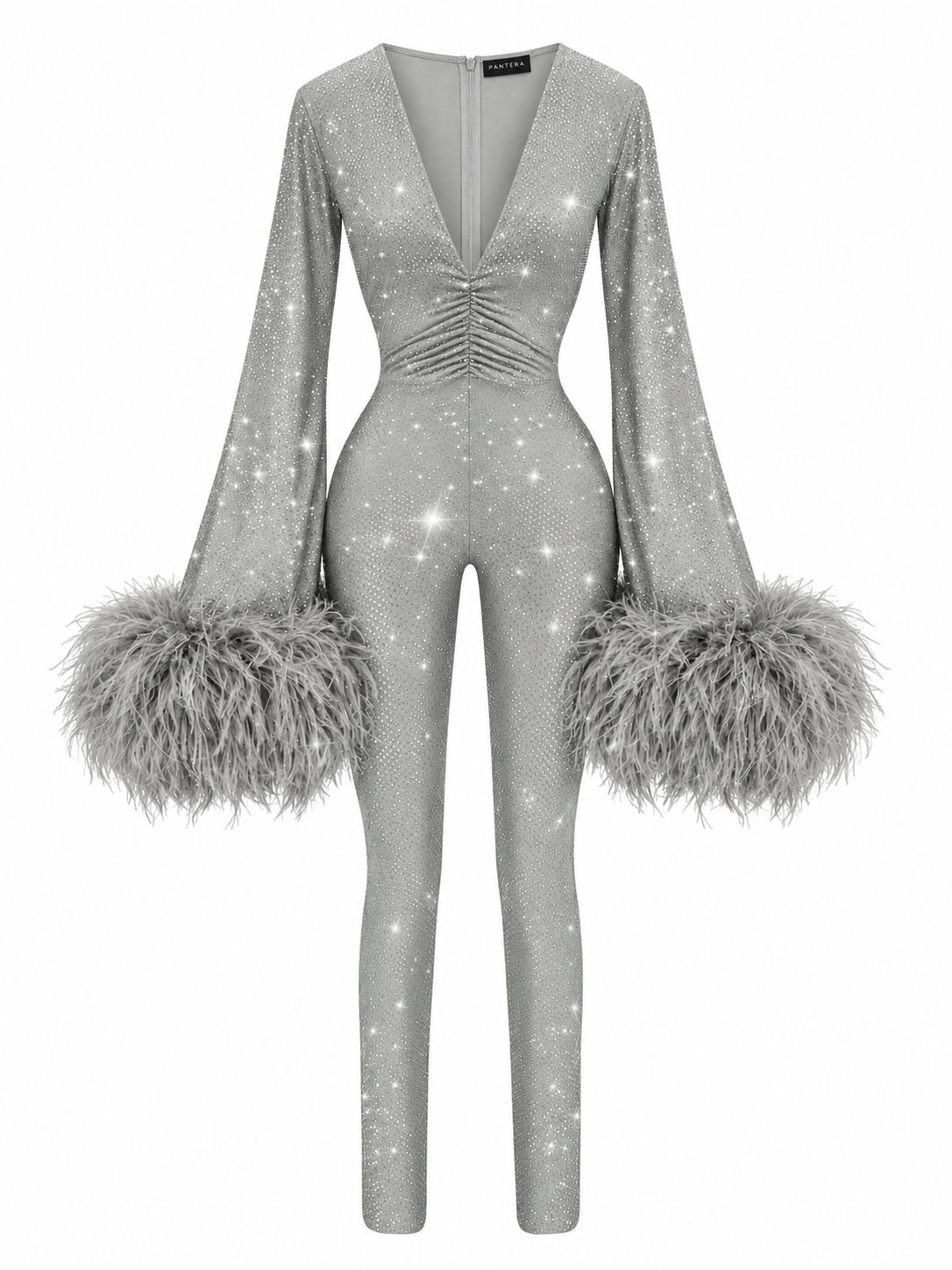 THE PANTHER SILVER JUMPSUIT