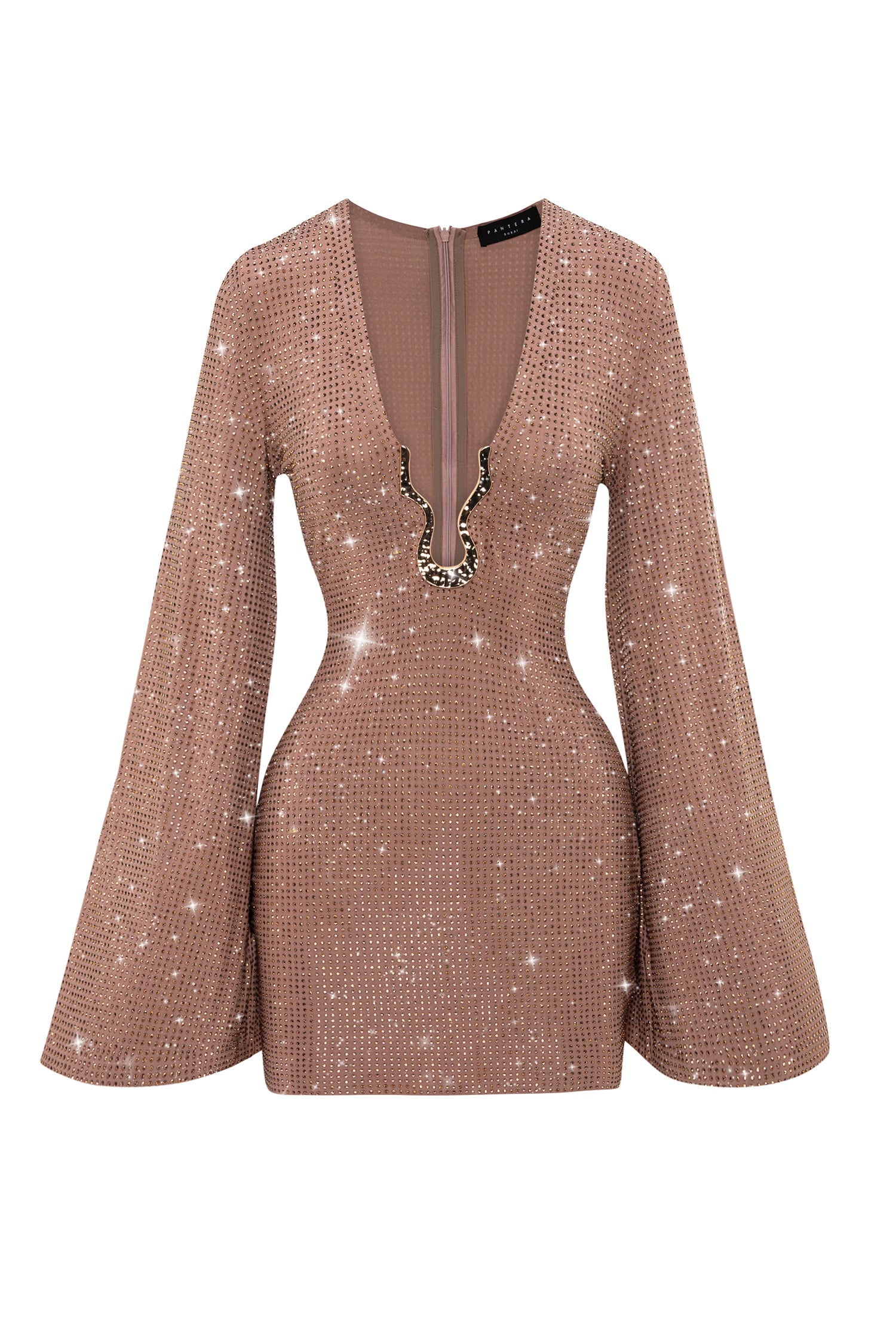 BLUSH GODDESS CRYSTAL DRESS