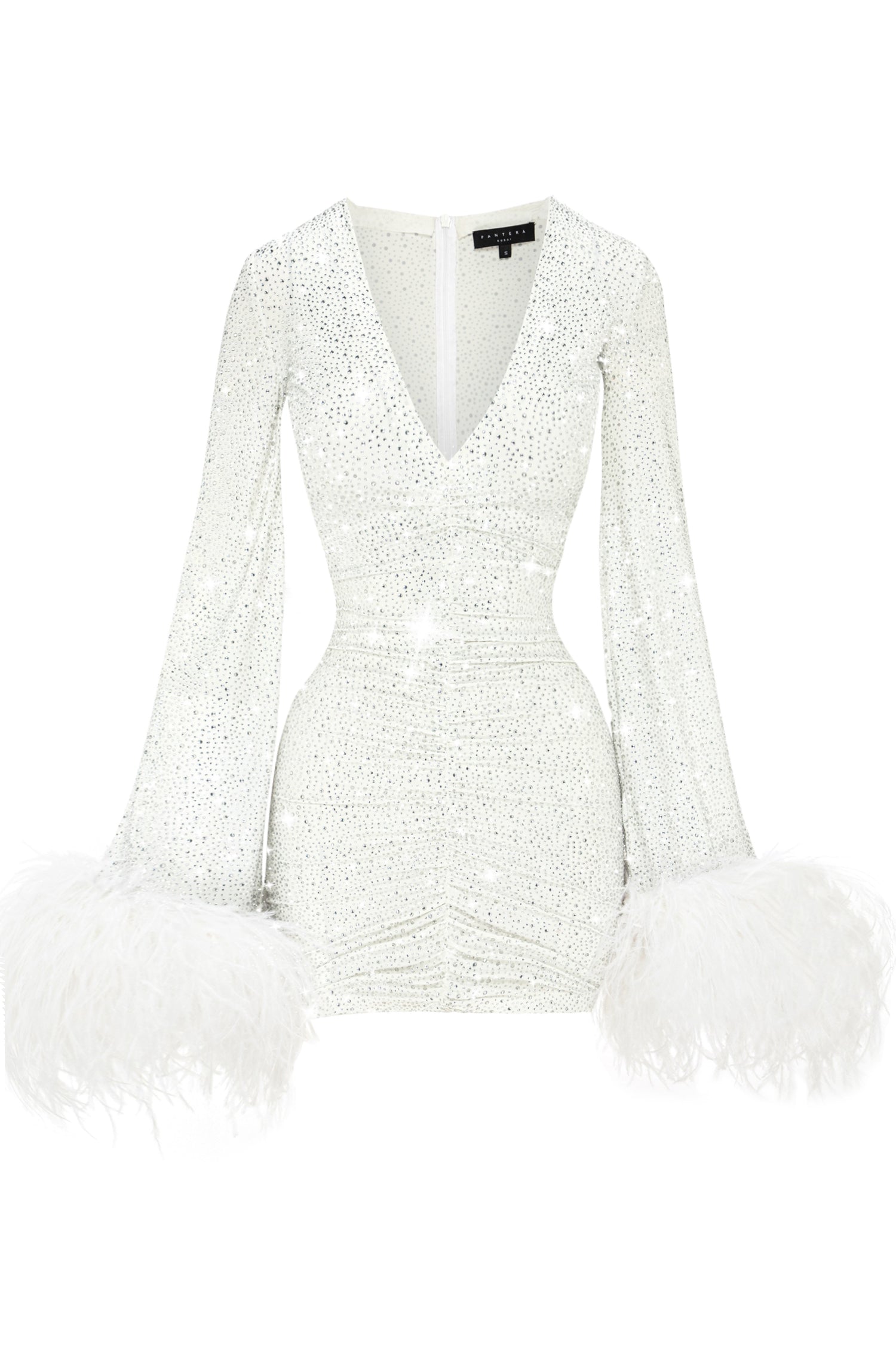 WHITE MIRAGE CRYSTAL DRESS