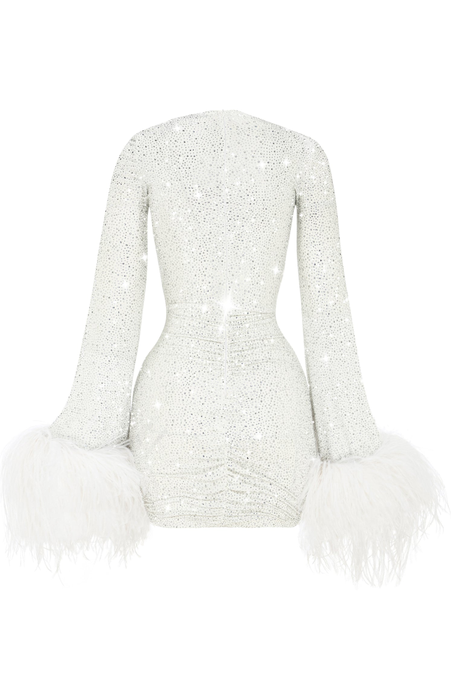 WHITE MIRAGE CRYSTAL DRESS