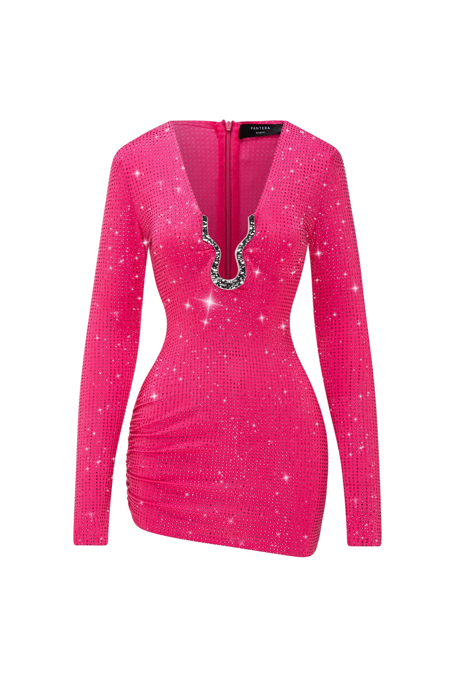 PINK SPARKLE CRYSTAL DRESS