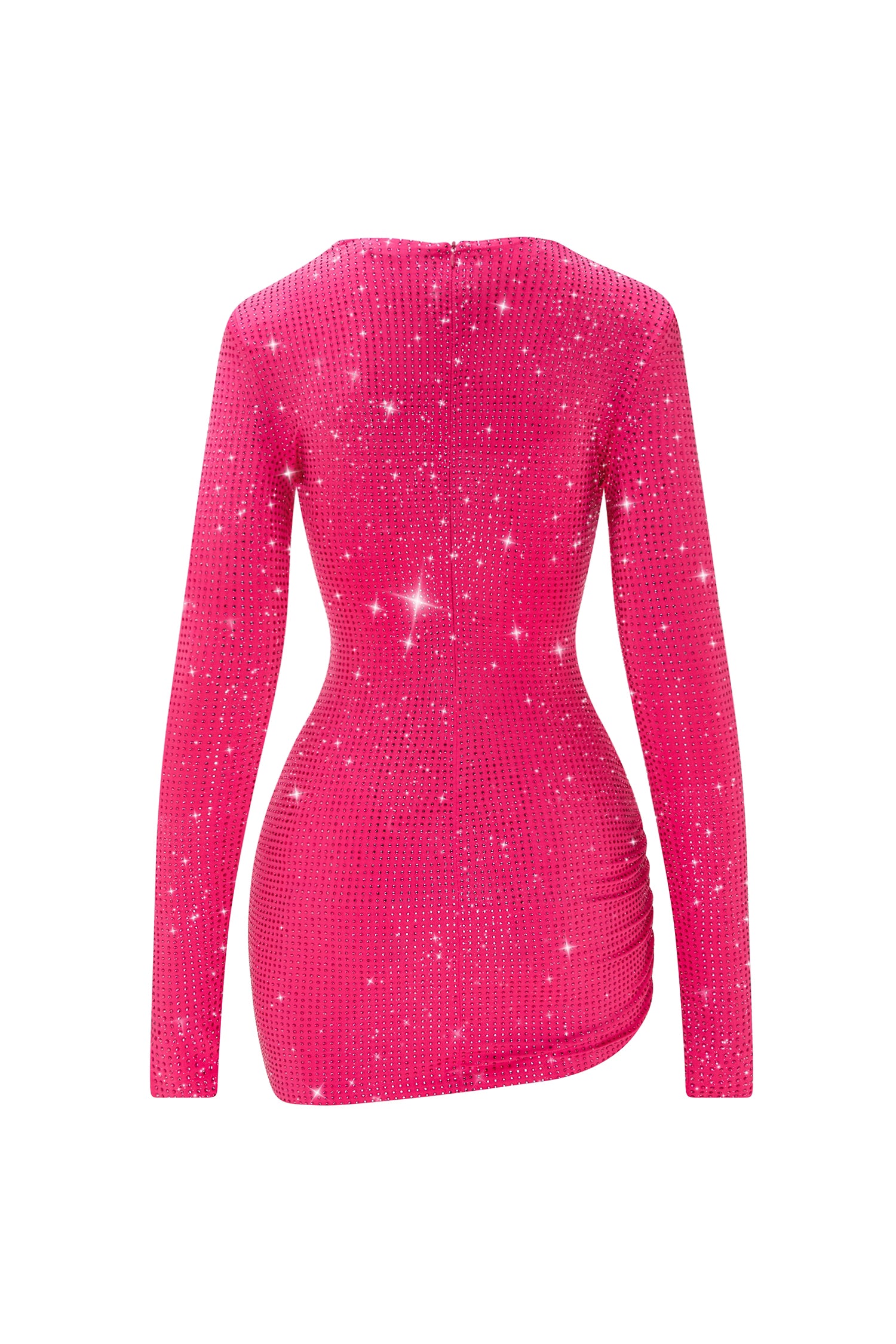 PINK SPARKLE CRYSTAL DRESS