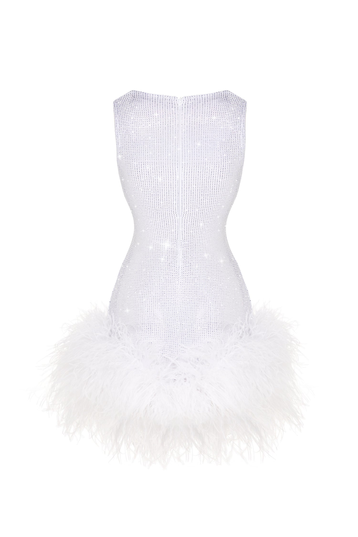 KIKI CRYSTAL DRESS IN WHITE