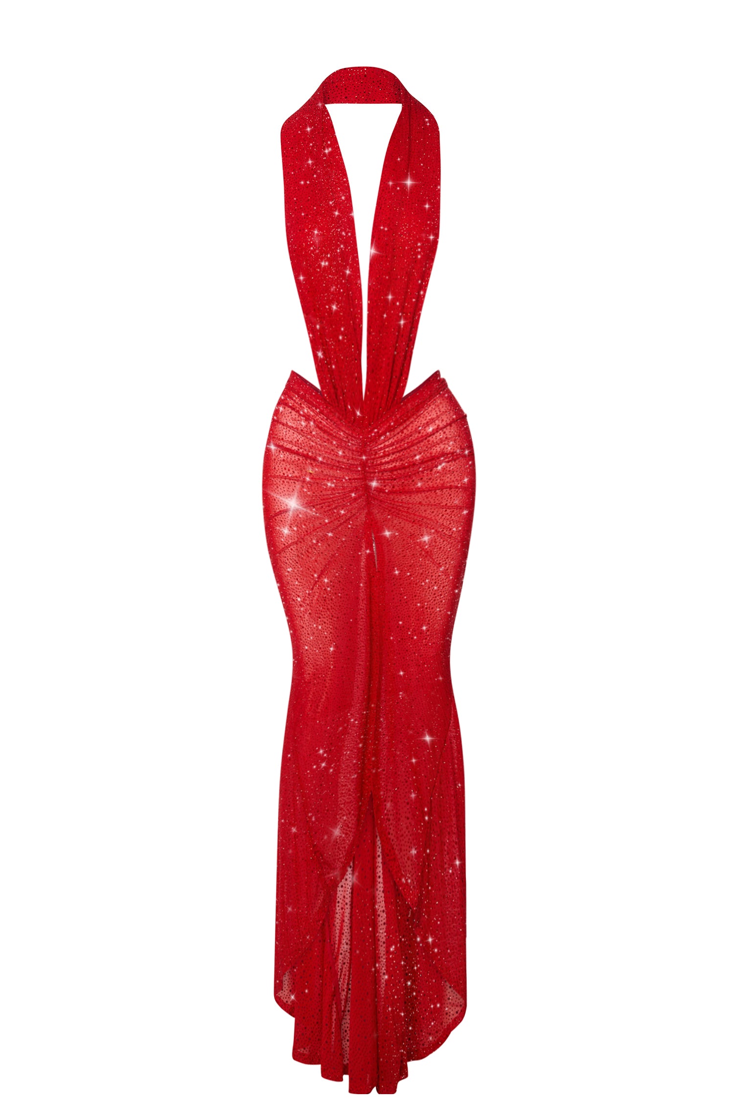 PASSION FLAME CRYSTAL DRESS