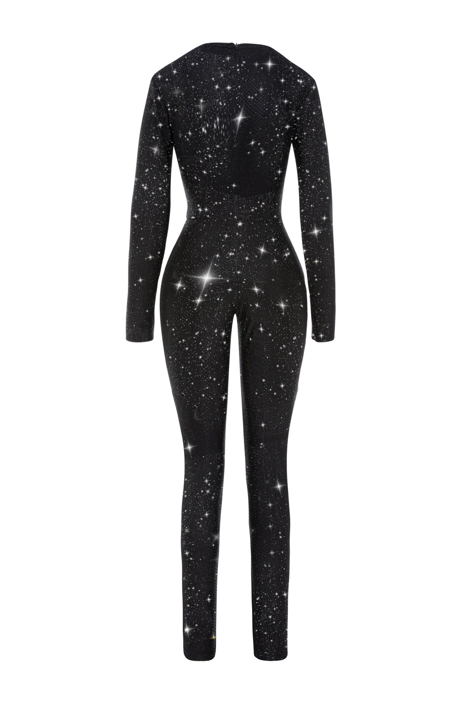 SIRENE BLACK CRYSTAL JUMPSUIT