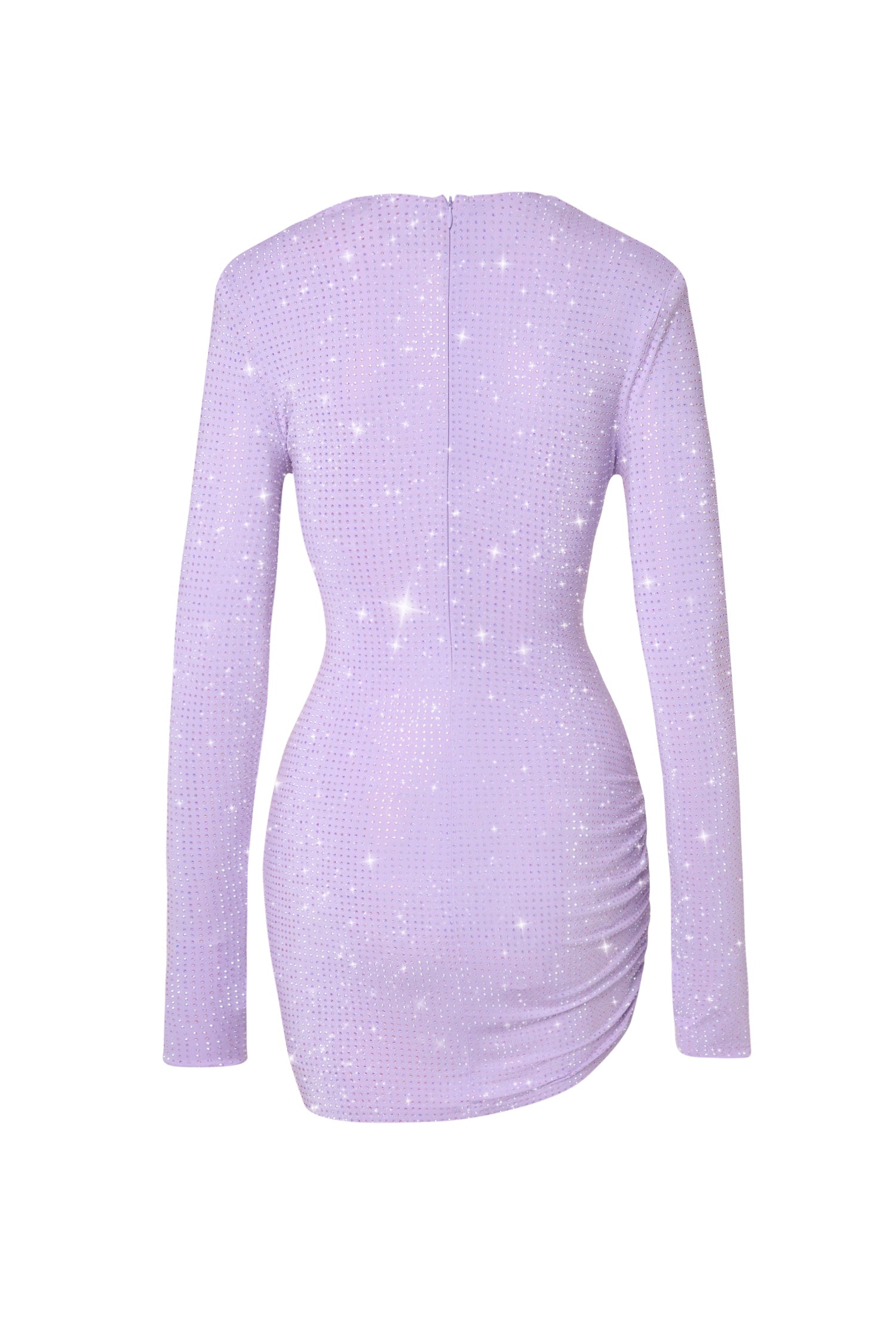 LILAC SPARKLE CRYSTAL DRESS