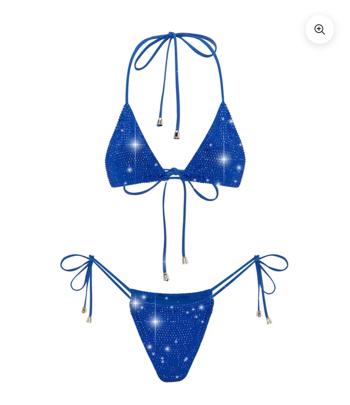 ELECTRIC BLUE CRYSTAL SWIMSUIT