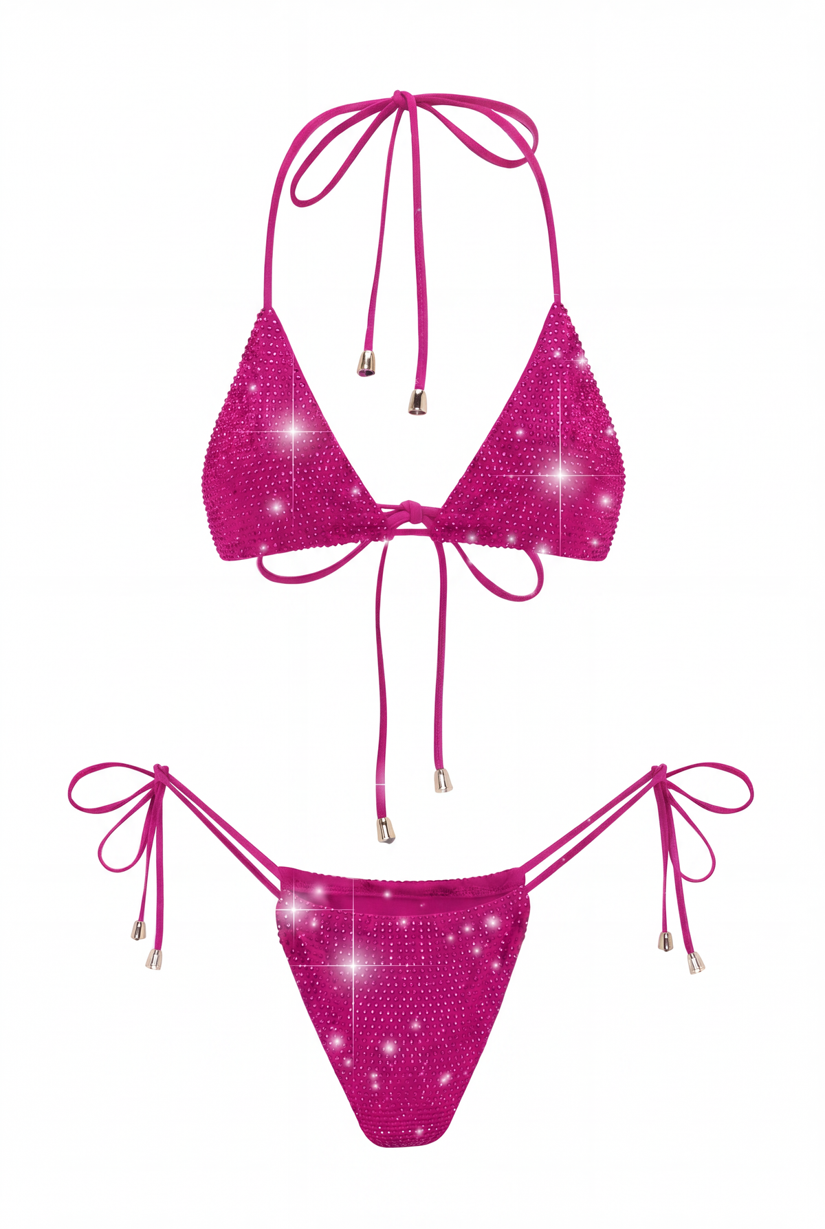 DOLL PINK CRYSTAL SWIMSUIT