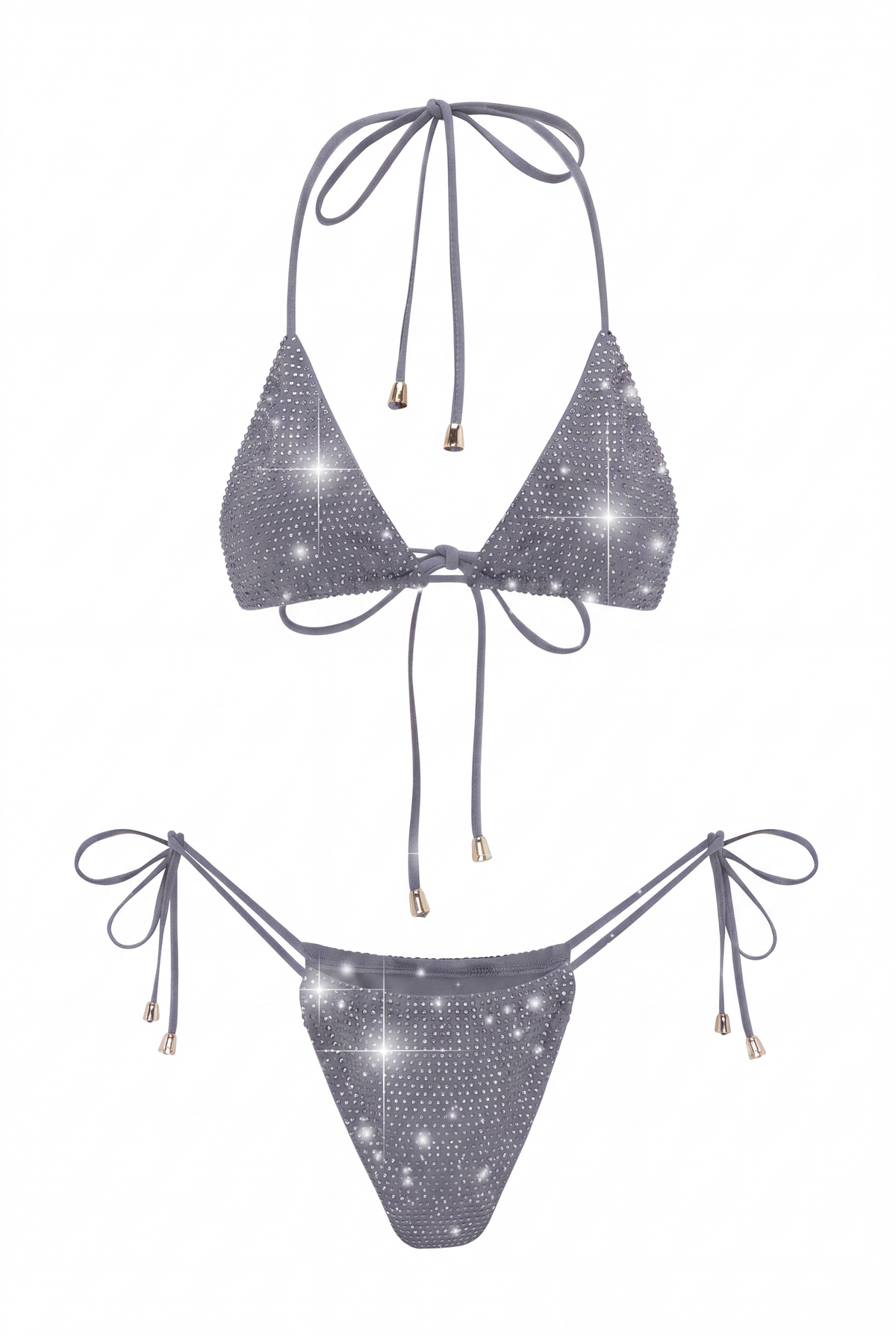 SILVER CRYSTAL SWIMSUIT
