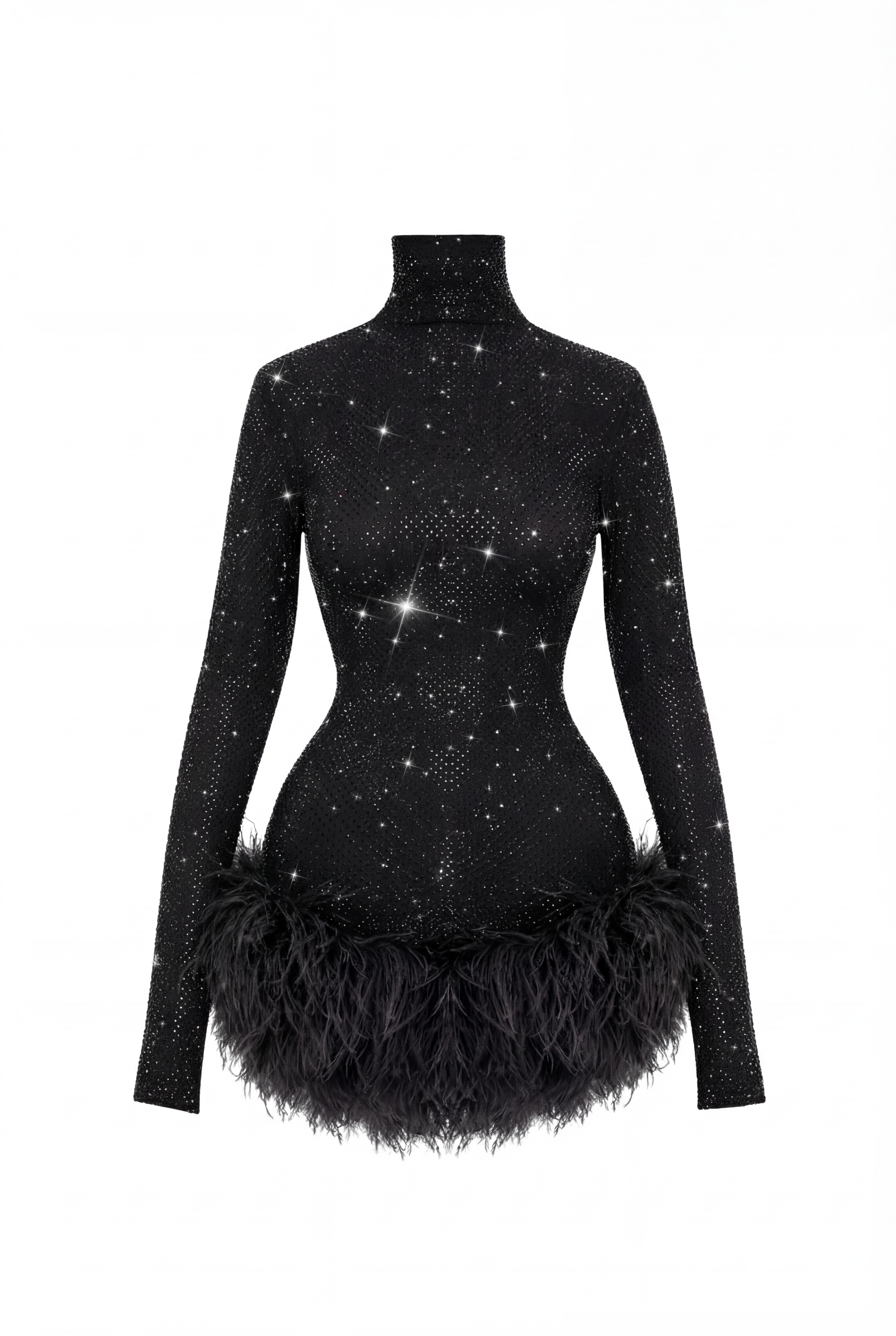 JIMMYZ CRYSTAL BLACK DRESS