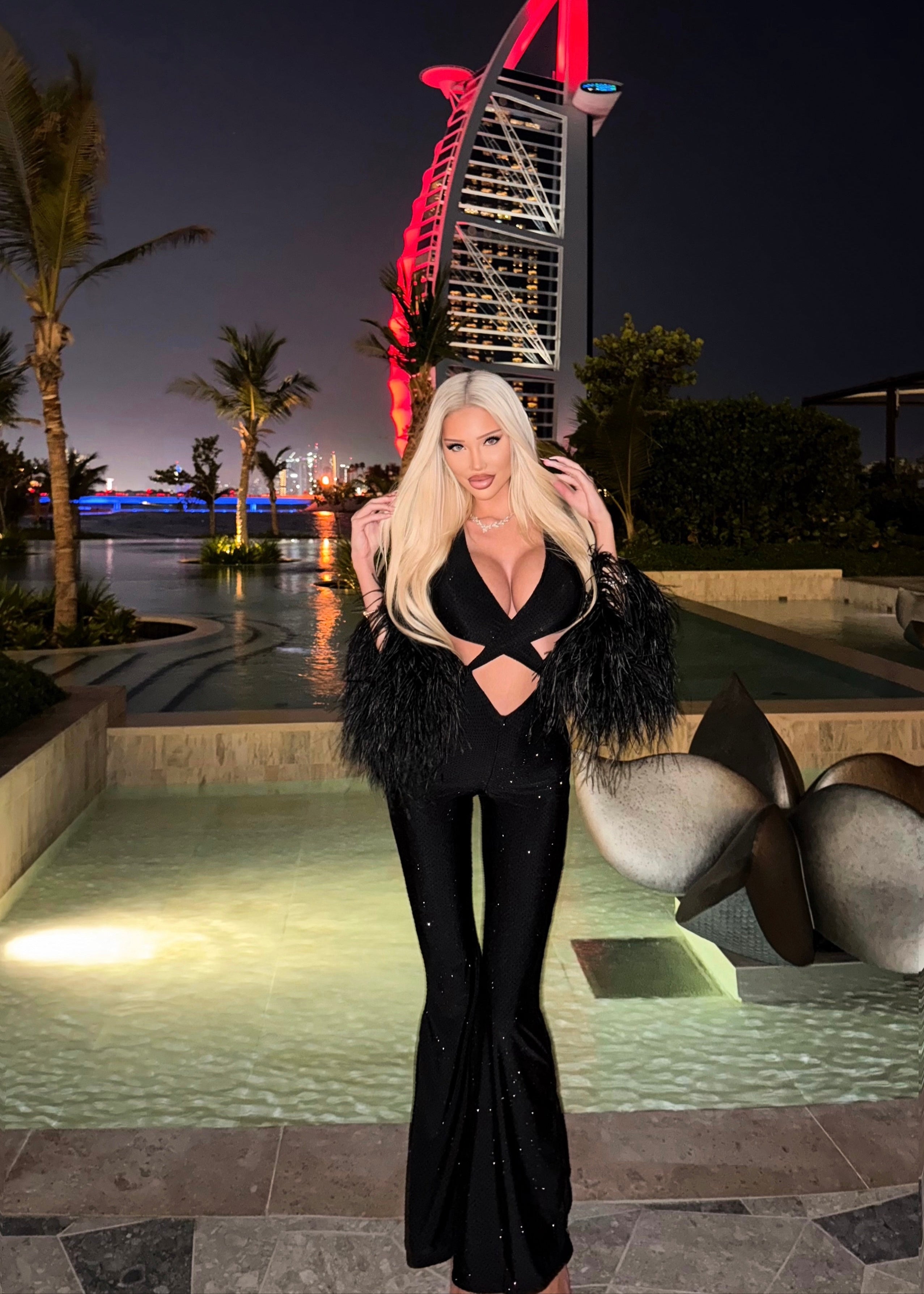 I'M DIVA CRYSTAL JUMPSUIT