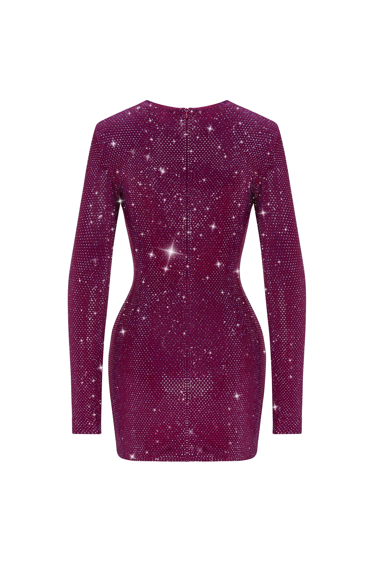 BARBIE BURGUNDRY CRYSTAL DRESS