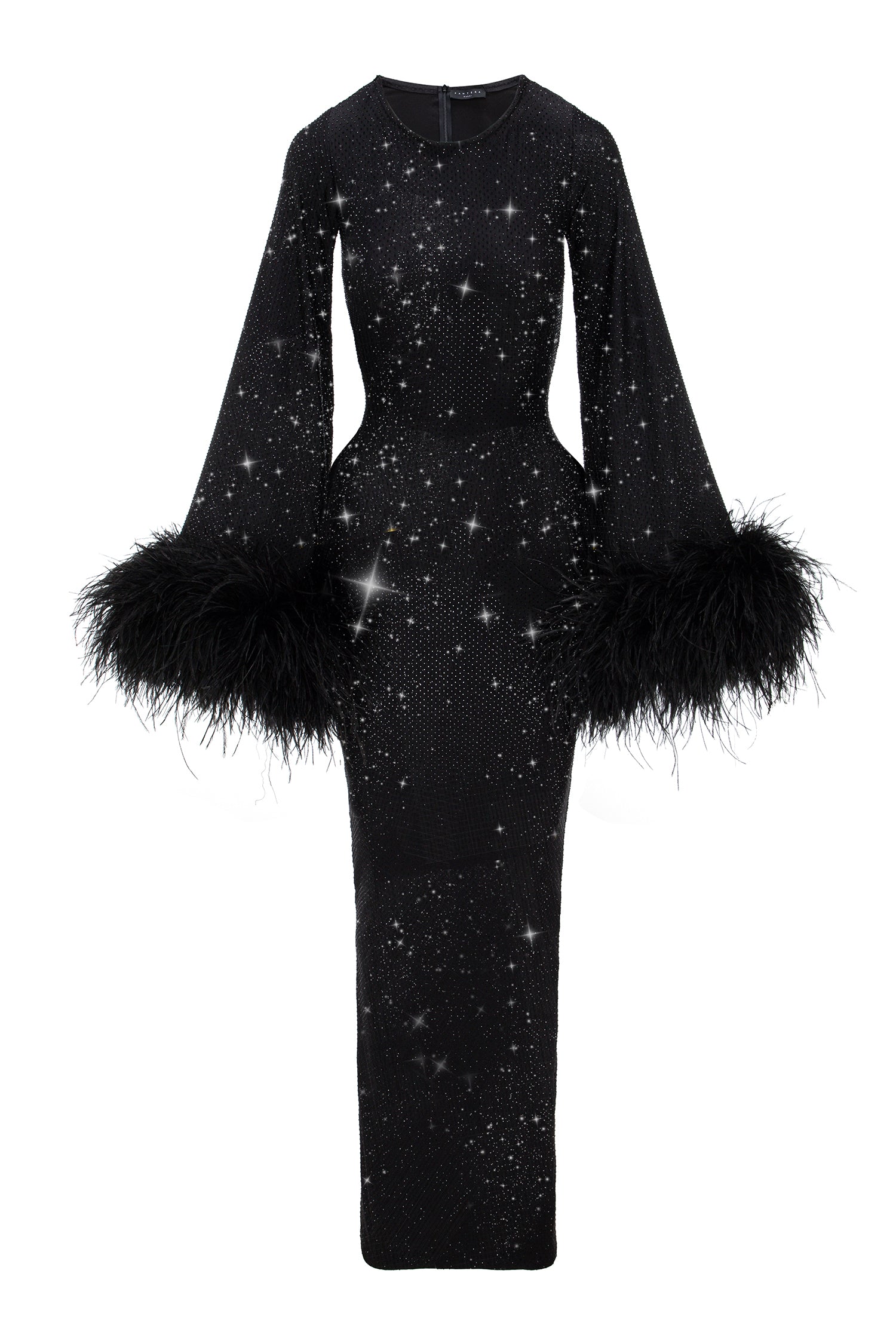 BLACK MIRAGE CRYSTAL DRESS