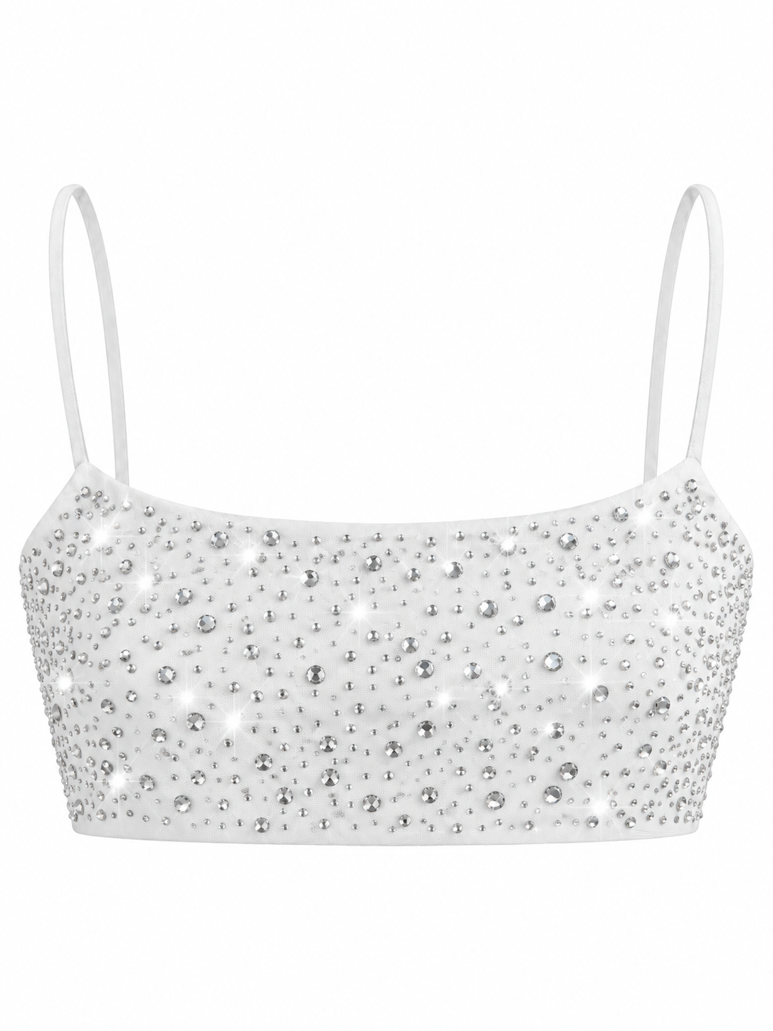 CROPPED CRYSTAL TOP
