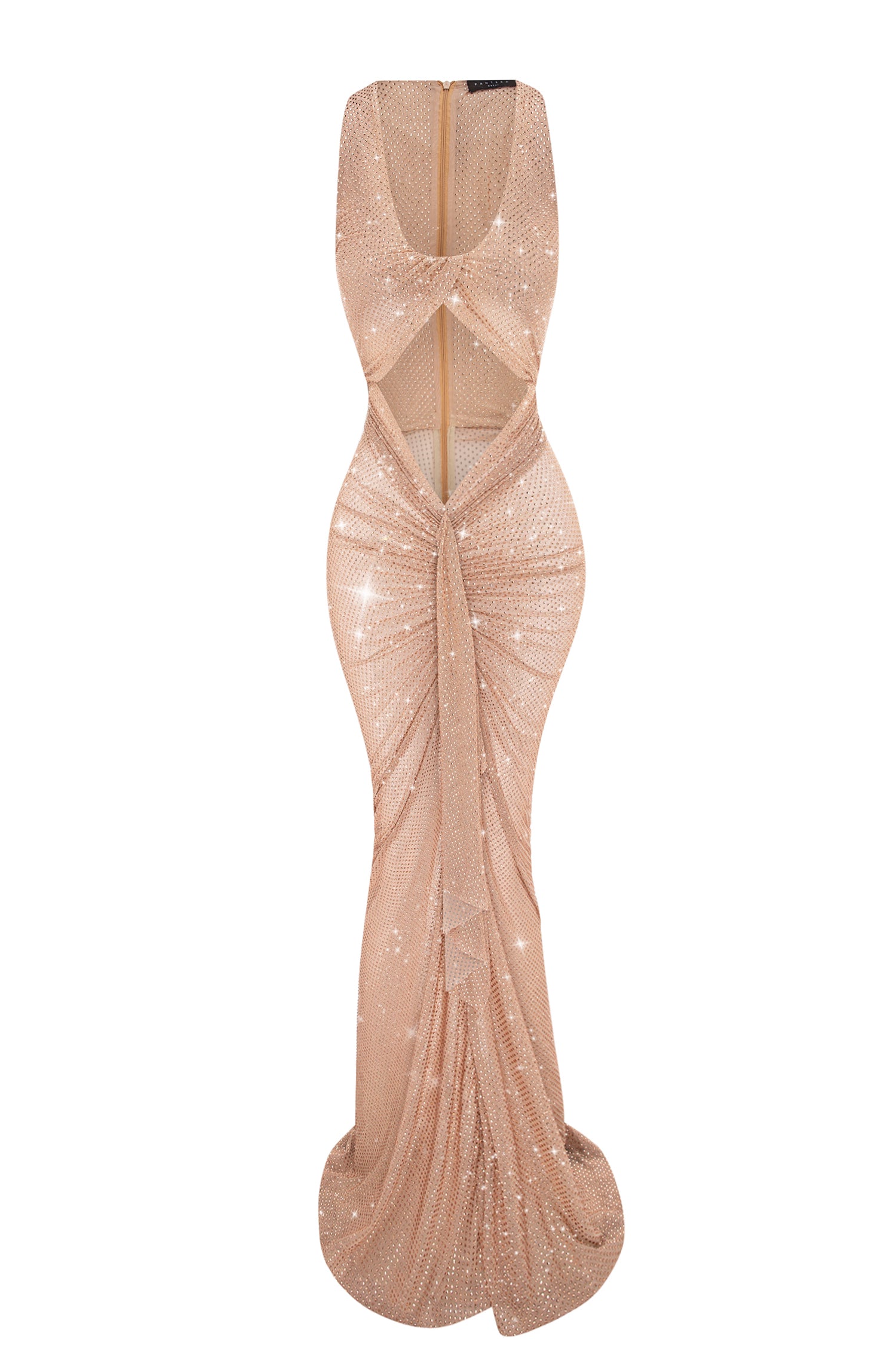 LUMIERE ROYALE NUDE CRYSTAL DRESS