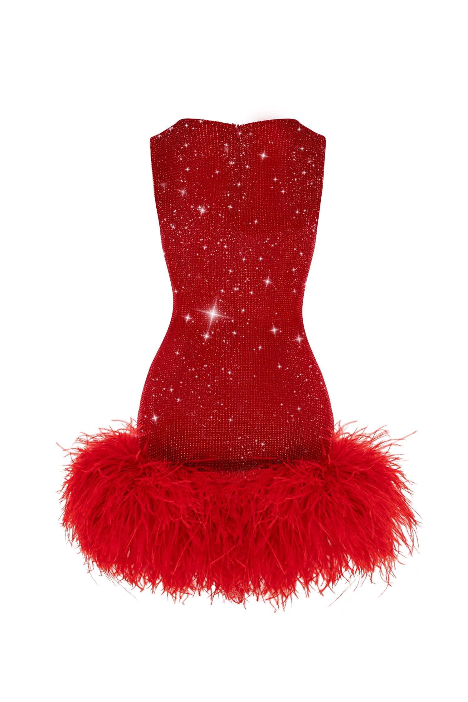 KIKI CRYSTAL DRESS IN RED