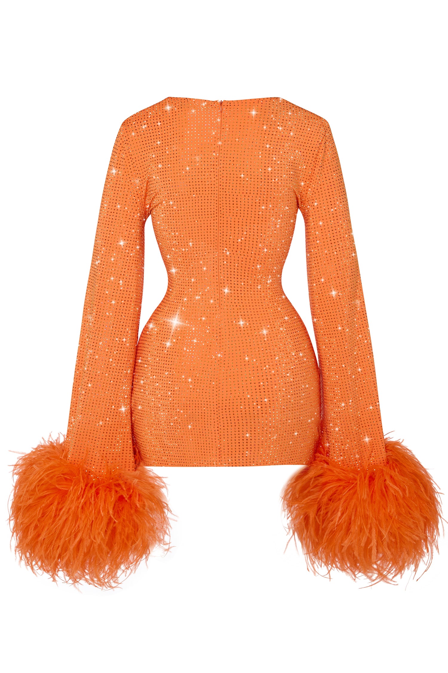 FEMME FATALE CRYSTAL ORANGE DRESS