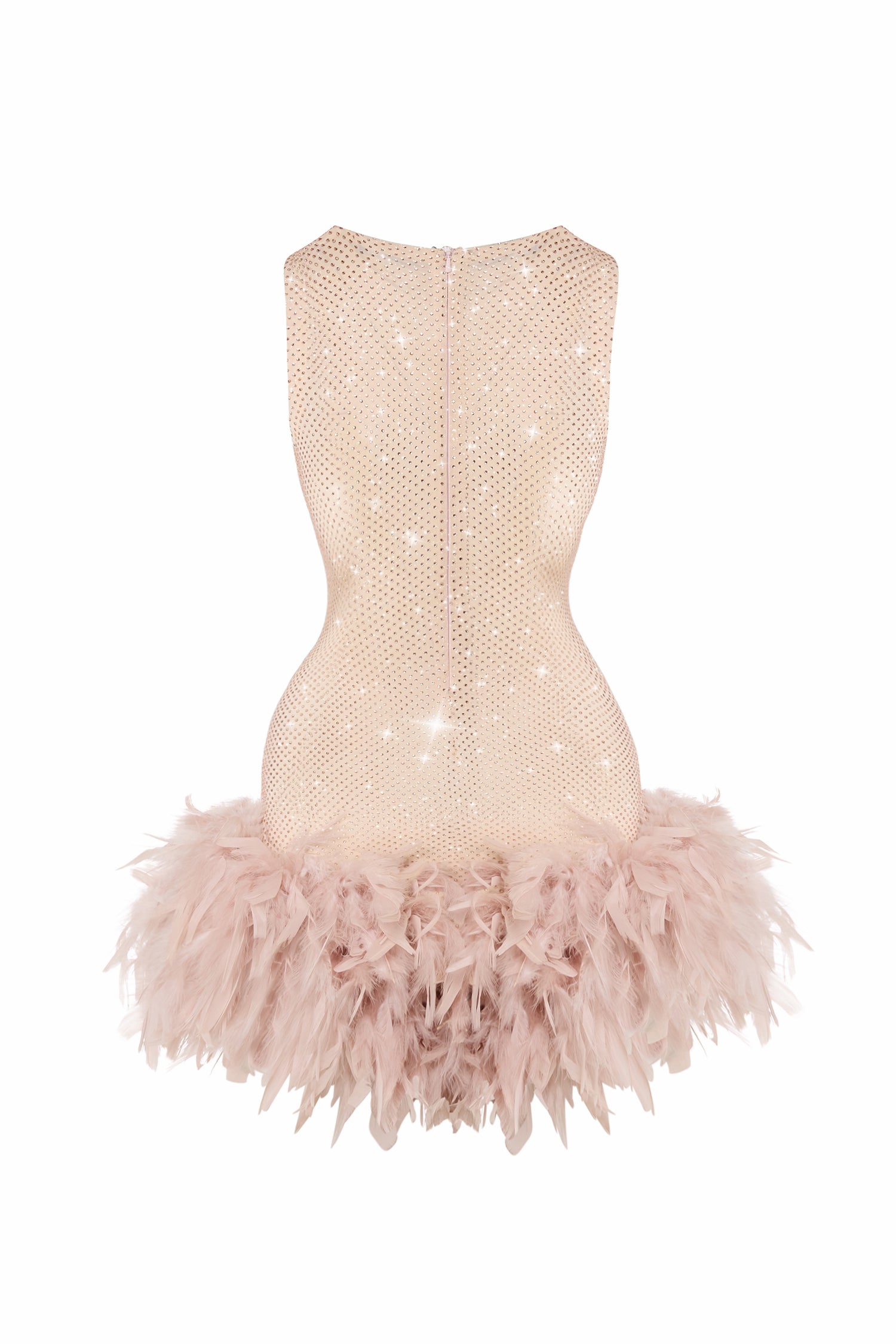 KIKI DRESS WITH DUCK FEATHERS