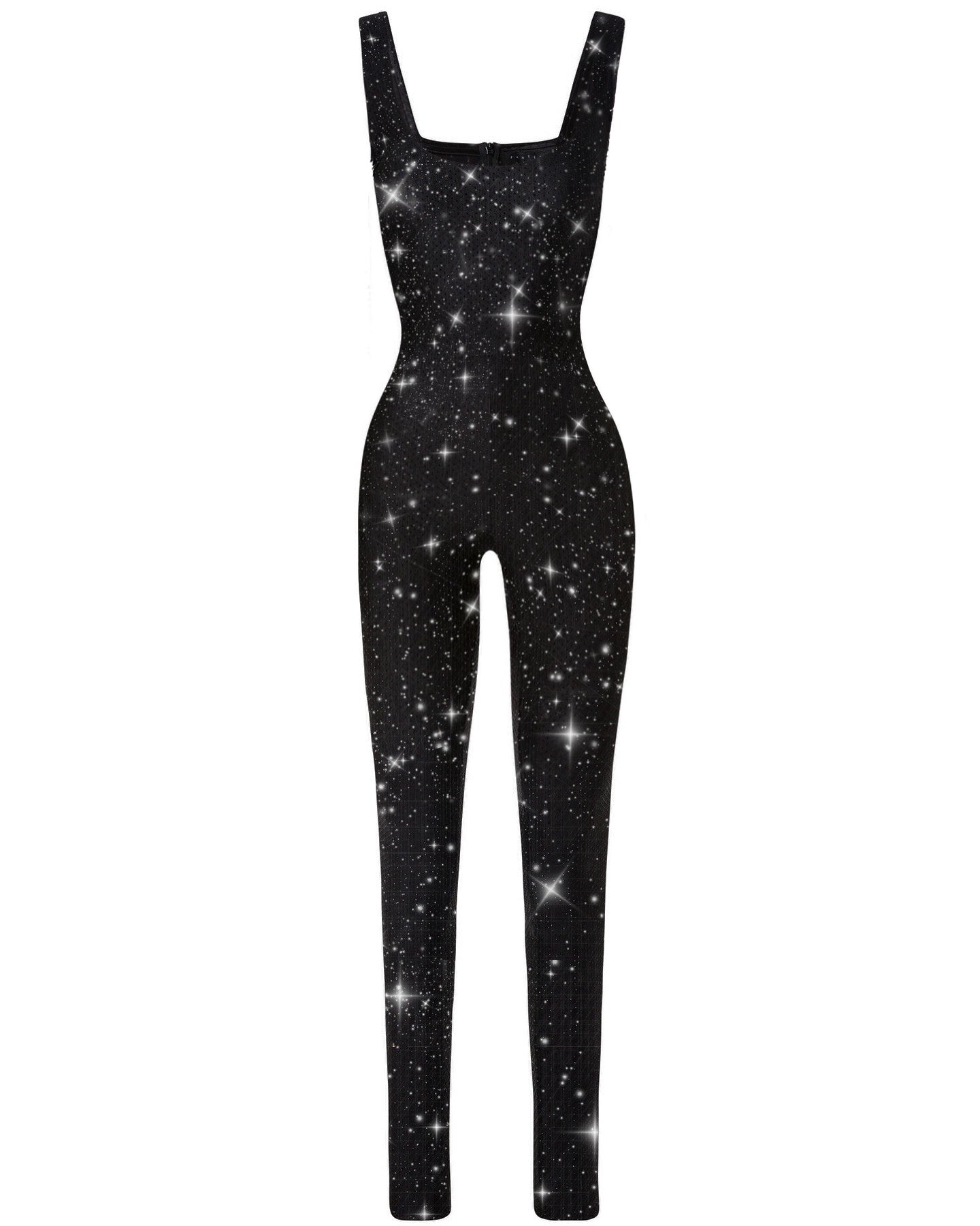 NOIR ALLURE CRYSTAL JUMPSUIT