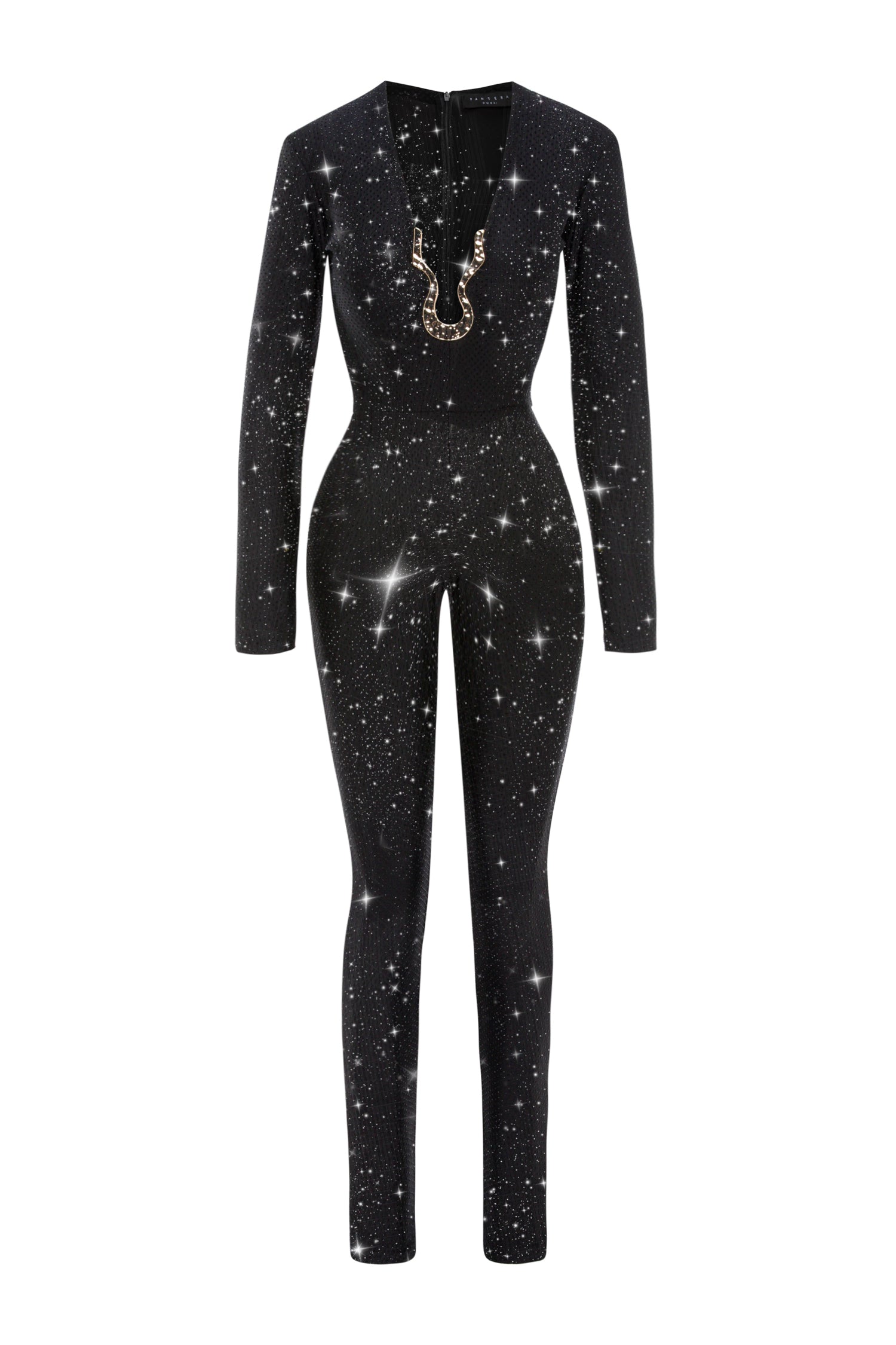 SIRENE BLACK CRYSTAL JUMPSUIT