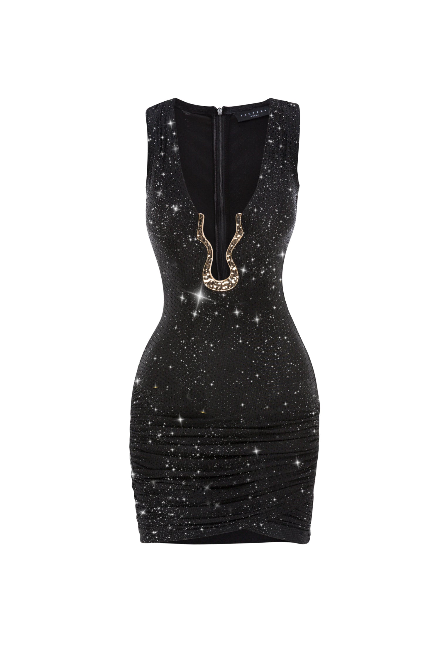 BELLA BLACK CRYSTAL DRESS