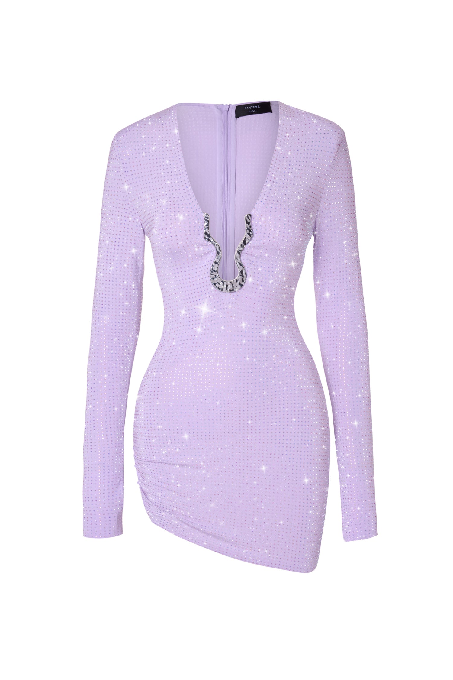 LILAC SPARKLE CRYSTAL DRESS