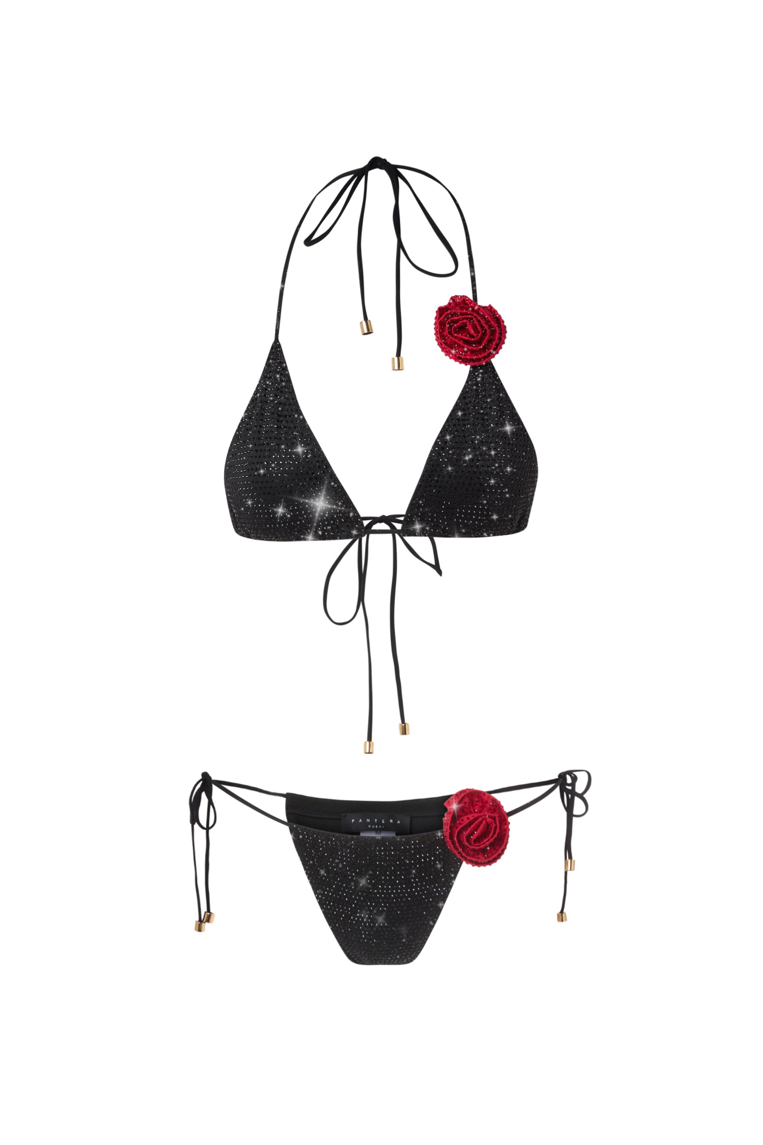 CRYSTAL SWIMSUIT WITH ROSES