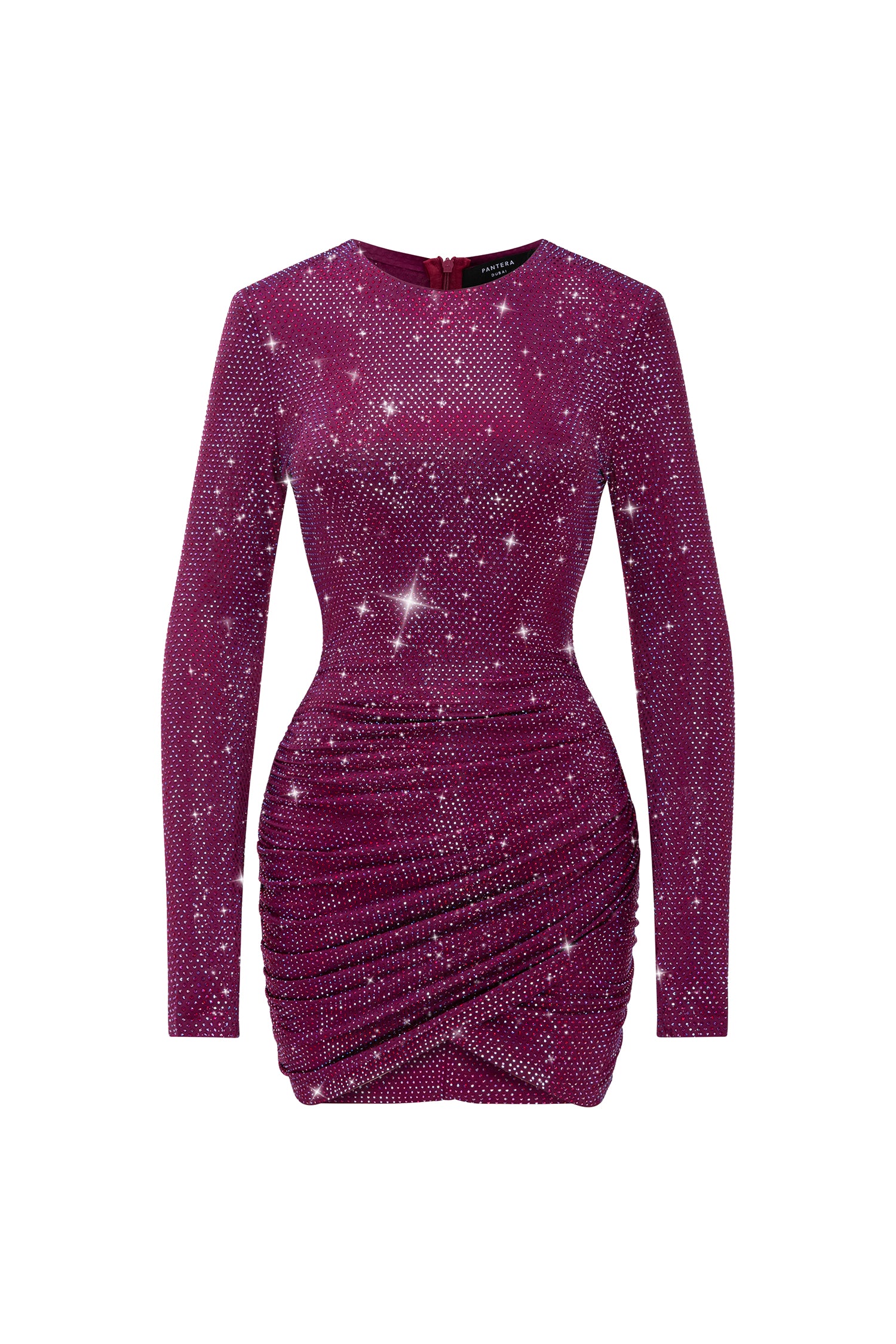 BARBIE WINE CRYSTAL DRESS