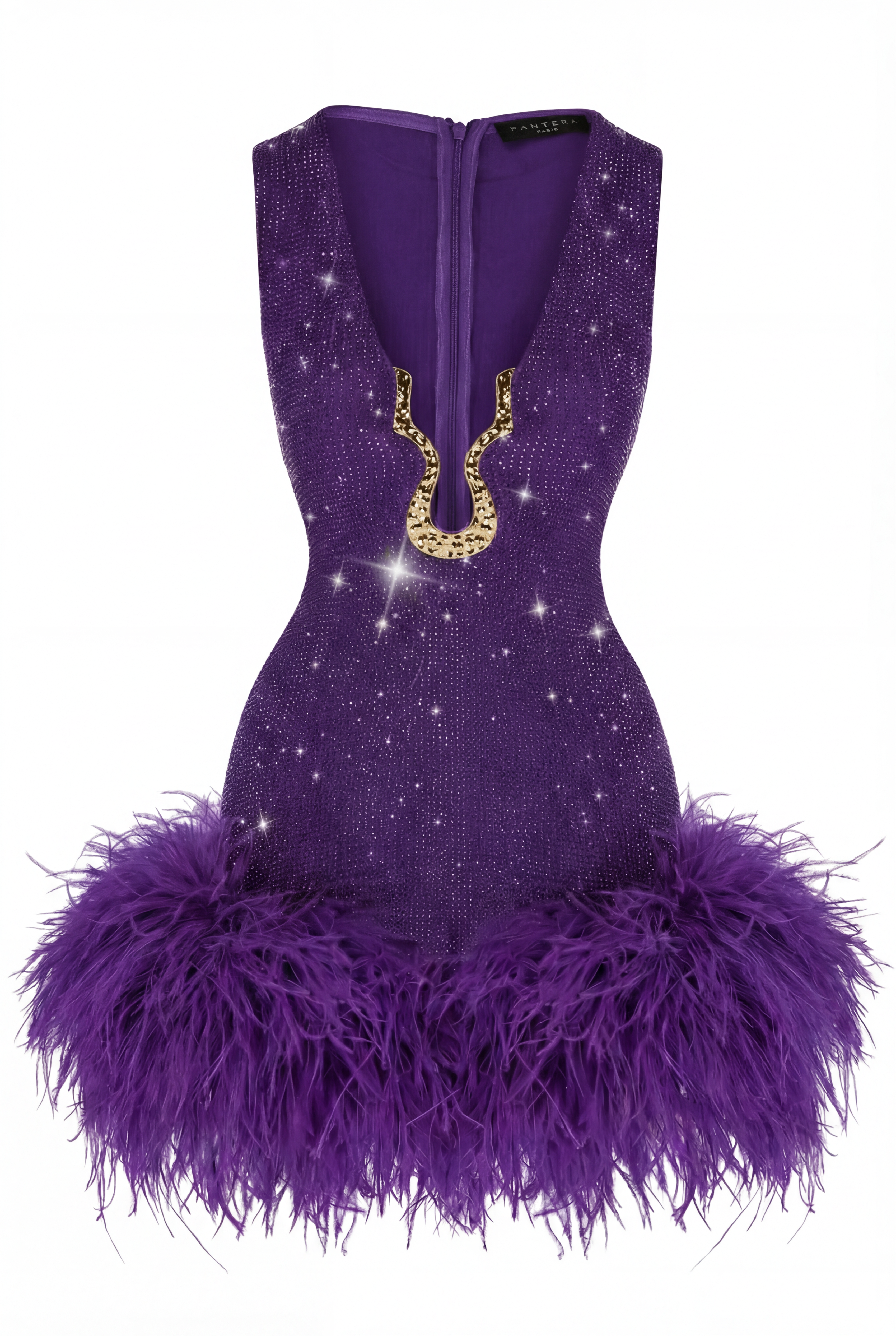 KIKI PURPLE CRYSTAL DRESS