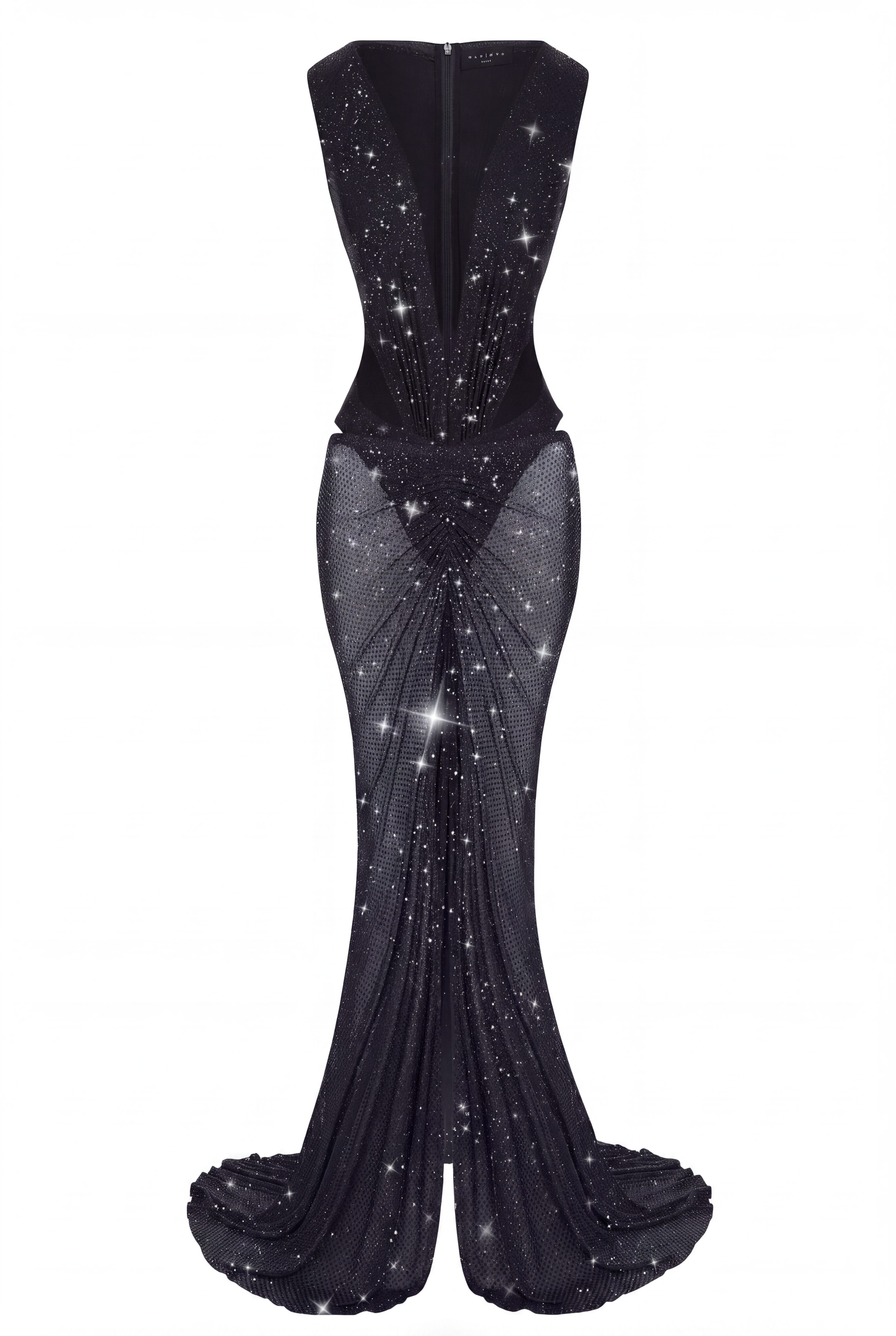 JUMI BLACK CRYSTAL DRESS