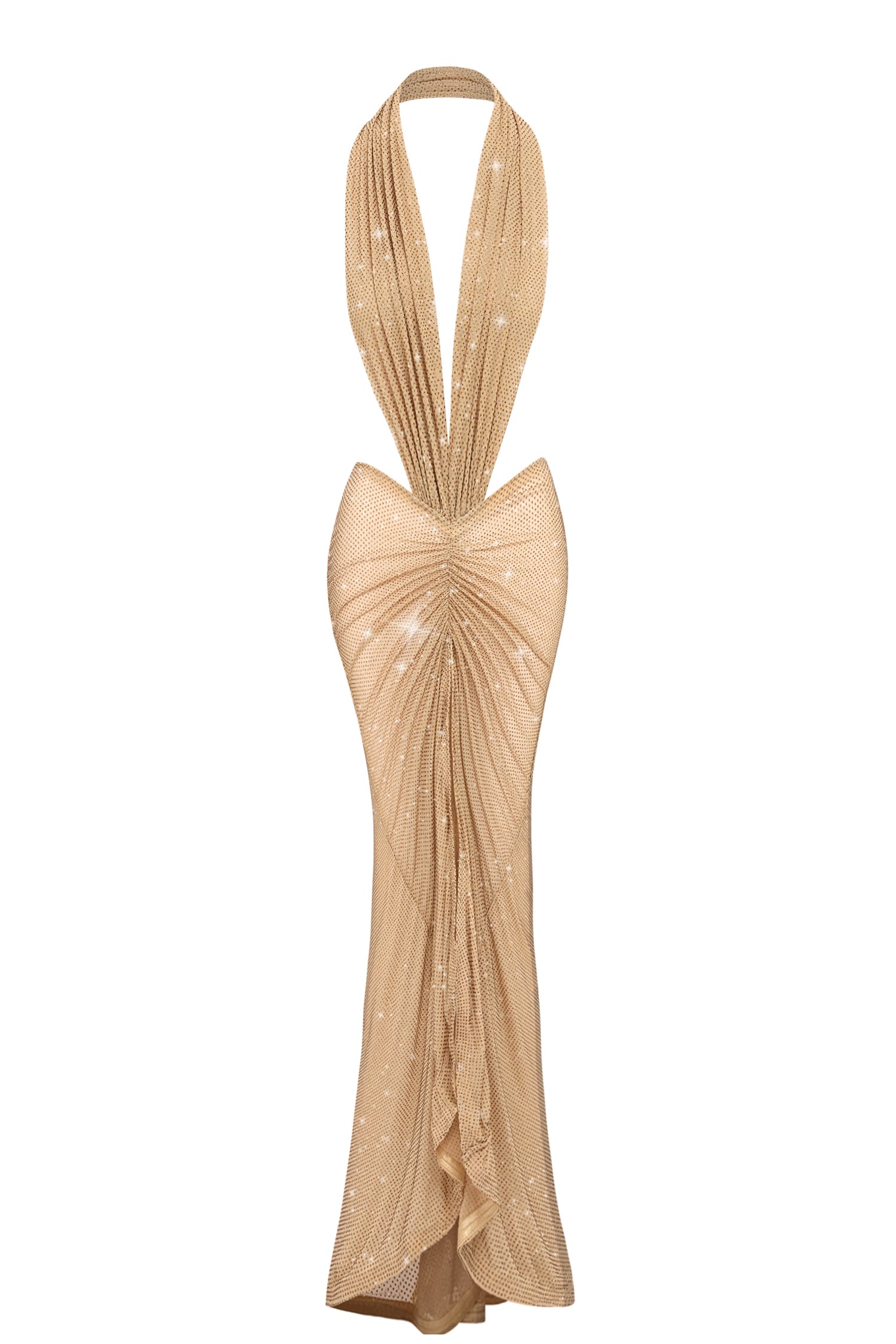 ECLAIR GOLDEN CRYSTAL DRESS